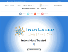 Tablet Screenshot of indylasercenter.com